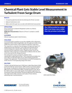 Proven Result: Chemical Plant Gets Stable Level Measurement in Turbulent Freon Surge Drum
