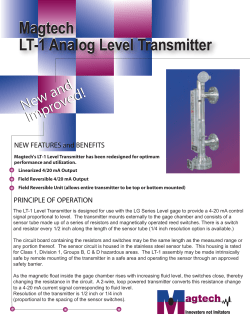 Brochure: Magtech LT-1 Analog Level Transmitter
