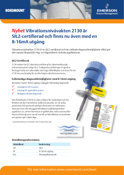 Vibrationsnivåvakten 2130 nu med 8-16mA utgång »