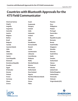Countries with Bluetooth Approval