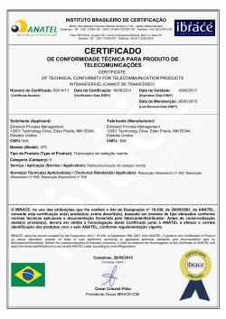 Bluetooth Certificate &ndash; Brazil