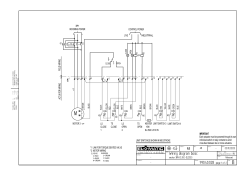 Wiring diagram - 3 Phase motor - EL100-EL2500 ( on/off)
