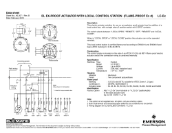 EL Ex-Proof Actuator with Local Control Station (Kit option) (LC-Ex) - Imperial