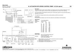 EL Actuator option - Speed Control Timer - AC (Kit option) (SC) - Metric