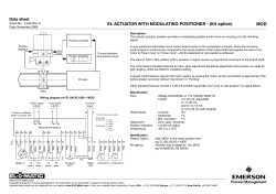 EL Actuator option - Modulating Positioner (Kit option) (MOD) - Metric