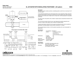 EL Actuator option - Modulating Positioner (Kit option) (MOD) - Imperial