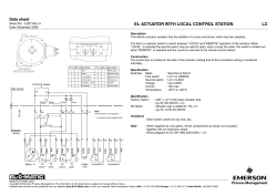 EL Actuator option - Local Control Station (Kit option) (LC) - Metric