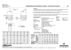 Dimensions and Technical Details (EL 35 - EL800) - Metric