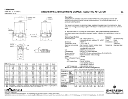 Dimensions and Technical Details (EL 35 - EL800) - Imperial