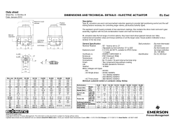 Dimensions and Technical Details (EL 35 - EL 800 Exd) - Metric