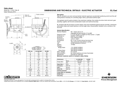 Dimensions and Technical Details (EL 1200/1600/2500 Exd) - Metric