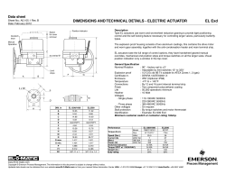 Dimensions and Technical Details (EL 1200/1600/2500 Exd) - Imperial