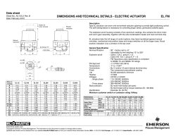 Dimensions and Technical Details (EL 35 - EL 800 XP-FM) - Imperial