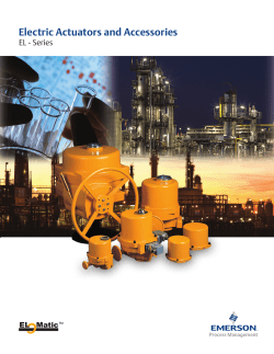 EL - Electric Actuators and Accessories