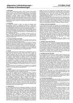 Allgemeine Lieferbedingungen, EL-O-MATIC GmbH, B&uuml;ro Willich