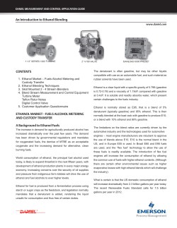 Liquid Measurement - An Introduction to Ethanol Blending