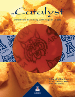 Download the Online version [pdf] of the Fall 2014 Catalyst magazine!