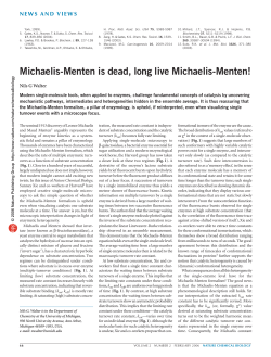 Michaelis-Menten is Dead, Long Live Michaelis-Menten!