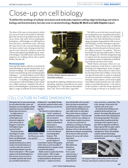 Close-up on Cell Biology