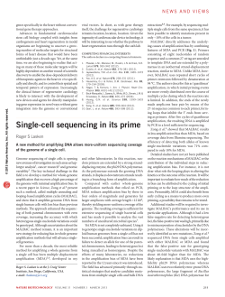 Single-Cell Sequencing In Its Prime