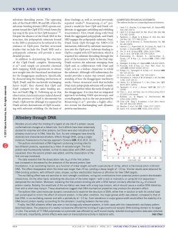 Allostery through DNA