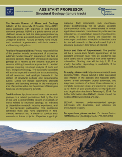 Assist Prof Structural Geology flier