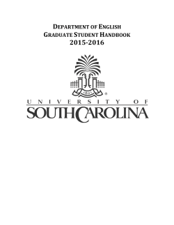 Graduate Student Handbook (2015-16)