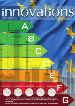 Innovations: dans le domaine du Controle de procede