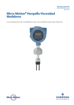 Densim&egrave;tres &agrave; diapason - FORK VSCOSITY METER INSTALLATION FRENCH