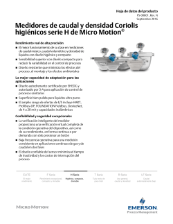 Hoja de datos del sensor serie H - Data Sheet Spanish