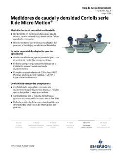 Hoja de datos del sensor serie R - Data Sheet Spanish