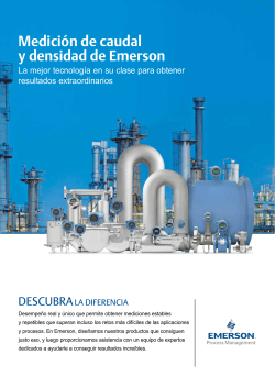 Medición de caudal y densidad de Emerson - Flow and Density Brochure Spanish
