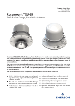 Rosemount TGU 68 Tank Radar Gauge