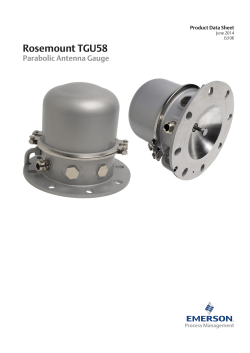 Rosemount TGU 58 Tank Radar Gauge