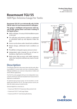 Rosemount TGU 55 Tank Radar Gauge