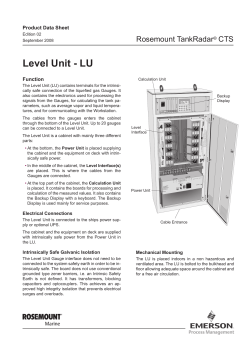 Product Data Sheet: CTS LU