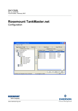 TankMaster Net Configuration User&rsquo;s Guide