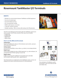 TankMaster IO Terminals flyer