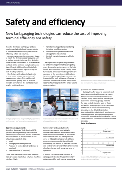 Rosemount Tank Gauging System Safety and Efficiency - Technical Article