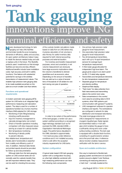 Innovations Improve LNG Terminal Efficiency and Safety