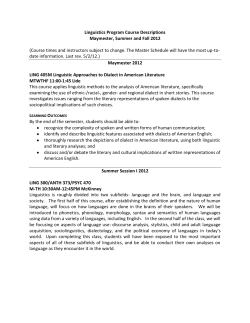 Spring/Maymester/Summer/Fall 2012