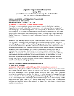 Spring 2015 (Descriptions)