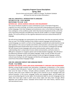 Spring 2016 (Descriptions)