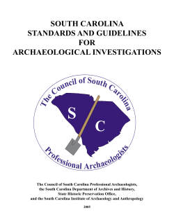 SC Standards and Guidelines