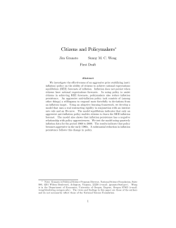 "Citizens and Policymakers"