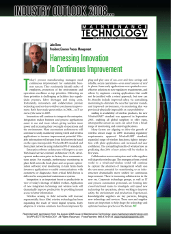 Harnessing innovation in continuous improvement