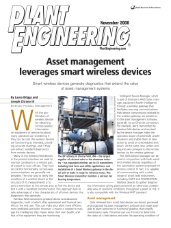 Asset management leverages smart wireless devices