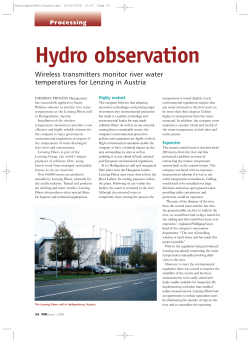 Hydro observation