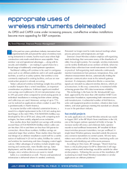Appropriate uses of wireless delineated