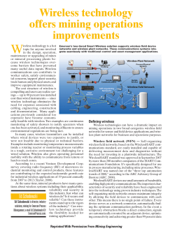 Wireless technology offers mining operations improvements